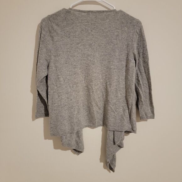 Boden Womens Size 10 Open Cardigan Gray Waterfall Wool Cashmere Blend - Picture 2 of 6
